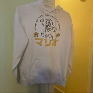 Official Nintendo Hero Of The Mushroom Kingdom Mario Hoodie Medium